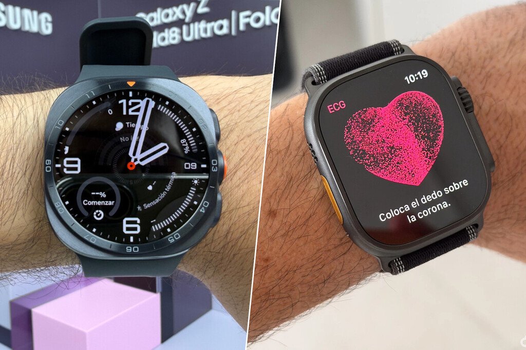 Comparativa entre Samsung Galaxy Watch Ultra2 y Apple Watch Ultra 3