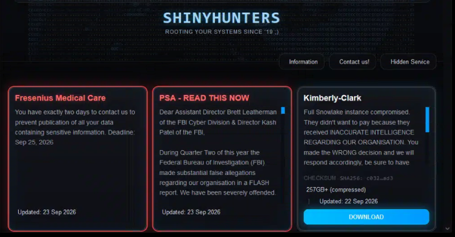 ShinyHunters afirma haber vulnerado la FBI y robado datos de agentes y solicitantes de empleo
