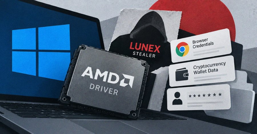 Malware Lunex Stealer utiliza controlador de AMD para desactivar seguridad y robar credenciales
