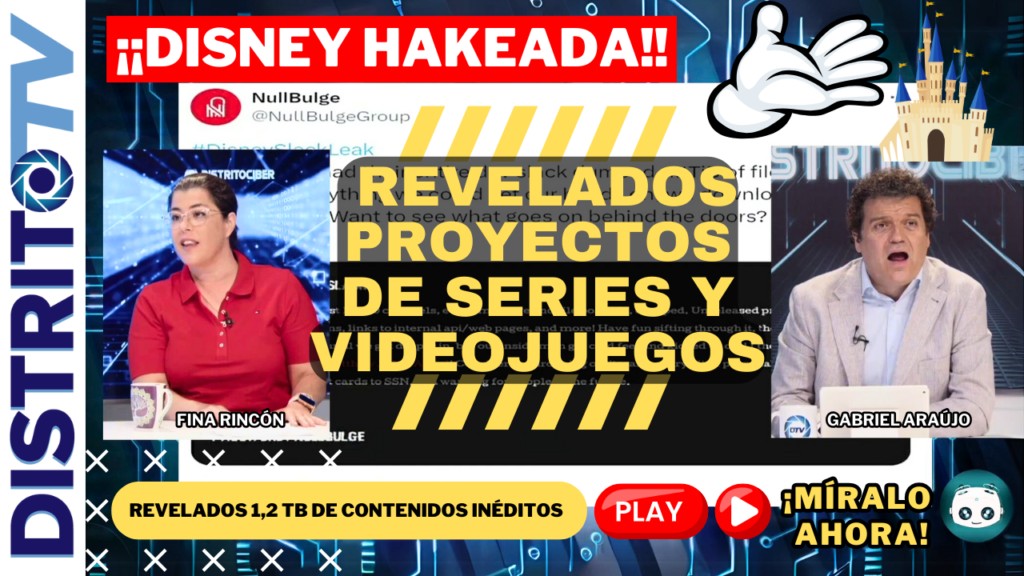 DistritoCiber 🔒 ¡Disney Hackeada! Revelaciones Explosivas sobre Series y Videojuegos 🎮📺