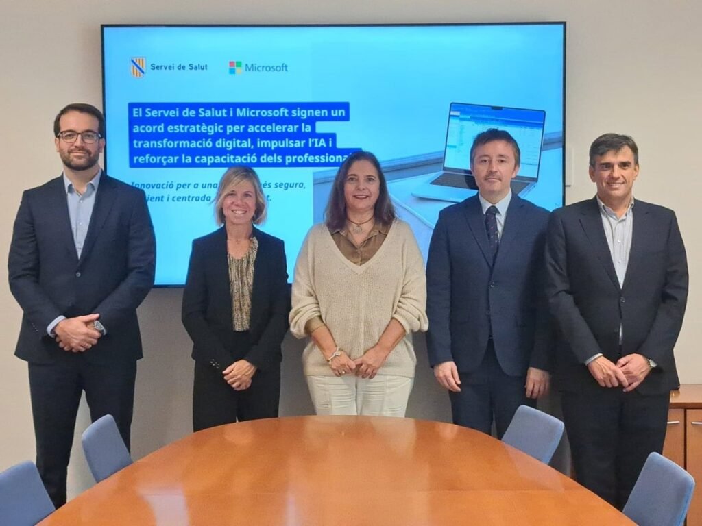 El IBSalut y Microsoft desarrollarán proyectos para reforzar la ciberseguridad, optimizar procesos y explorar la IA