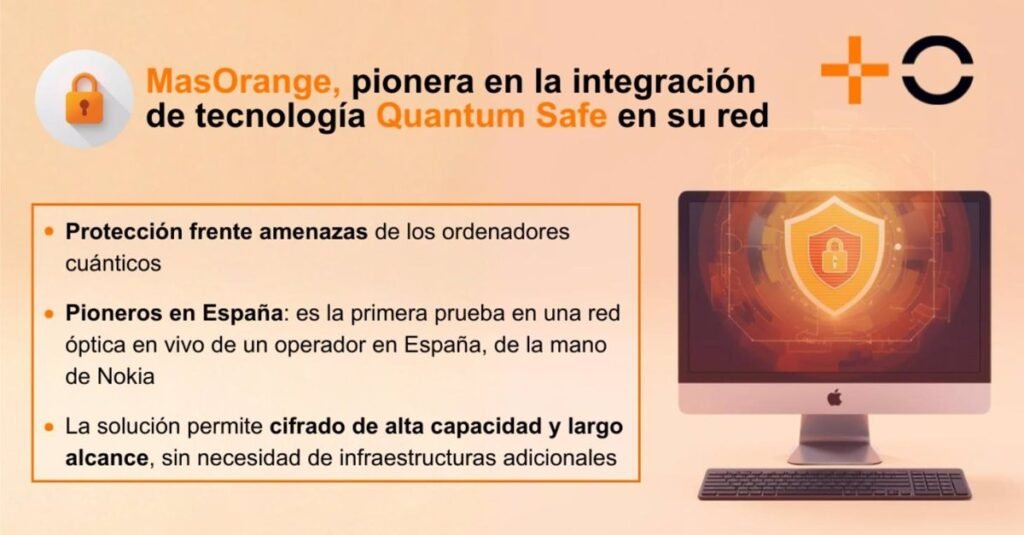 MasOrange integra en su red la tecnología de ciberseguridad 'Quantum Safe' de Nokia