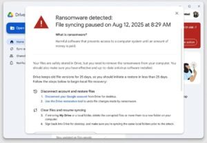 Google Drive agrega oficialmente la detección de 'ransomware' y la recuperación de archivos con mejoras de IA